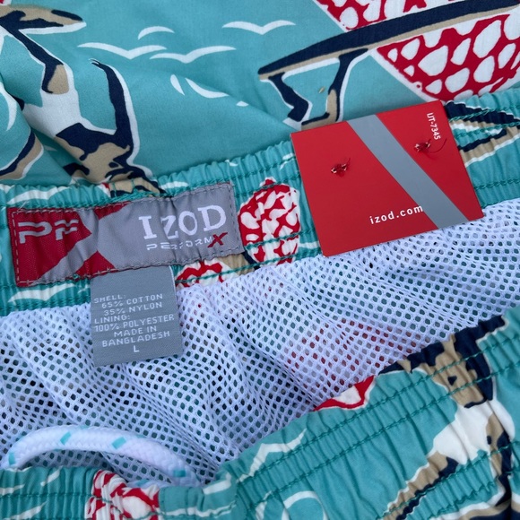 Vintage Izod PerformX Swim Trunks Size L - Picture 11 of 13
